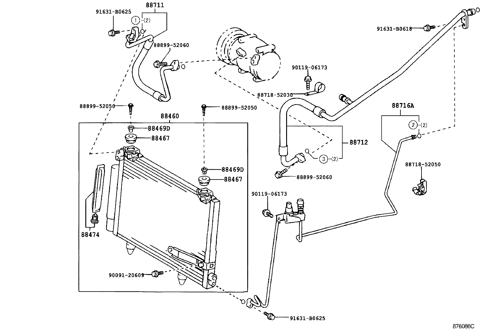 VITZ |  HEATING AIR CONDITIONING COOLER PIPING
