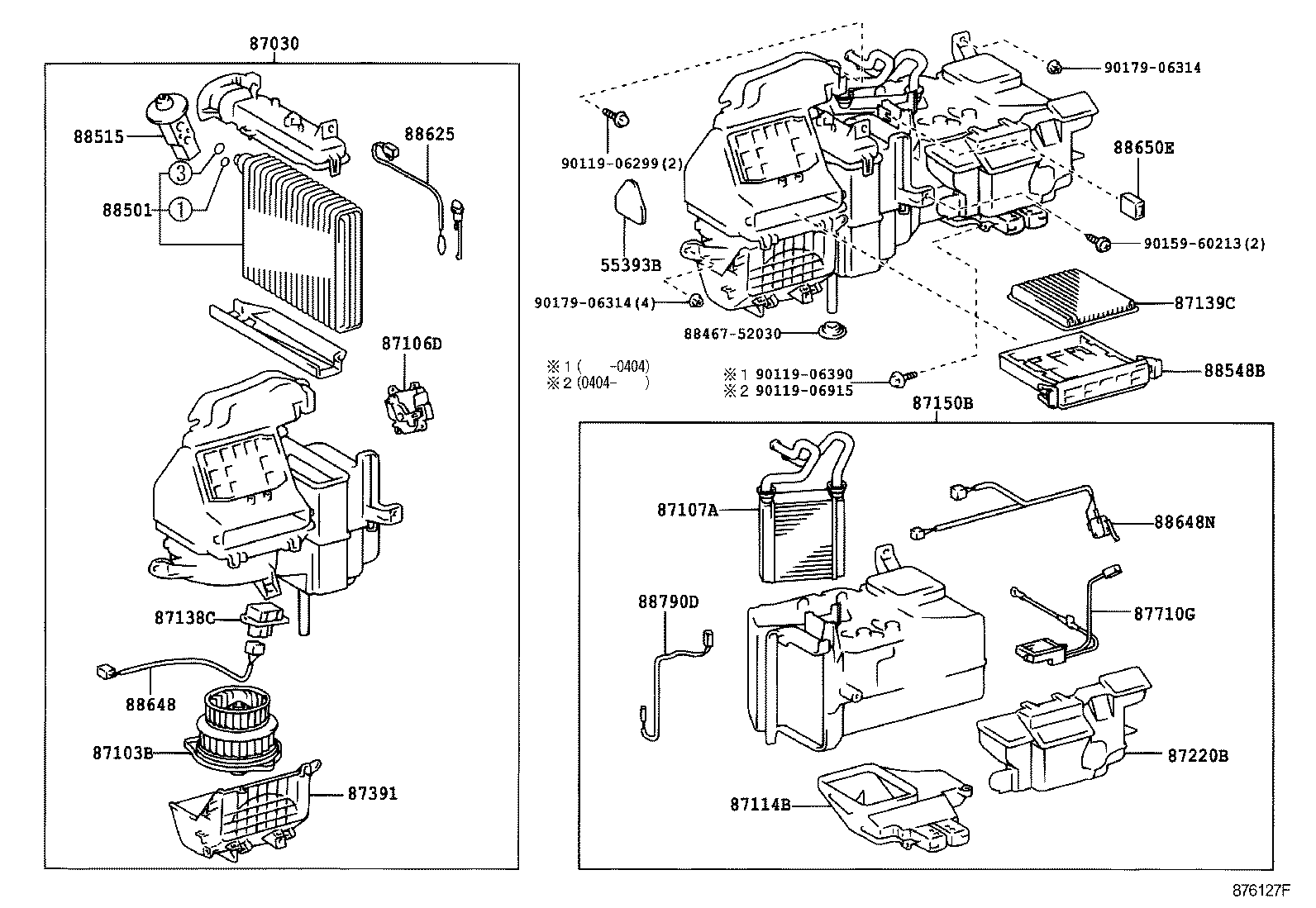  VITZ |  HEATING AIR CONDITIONING COOLER UNIT