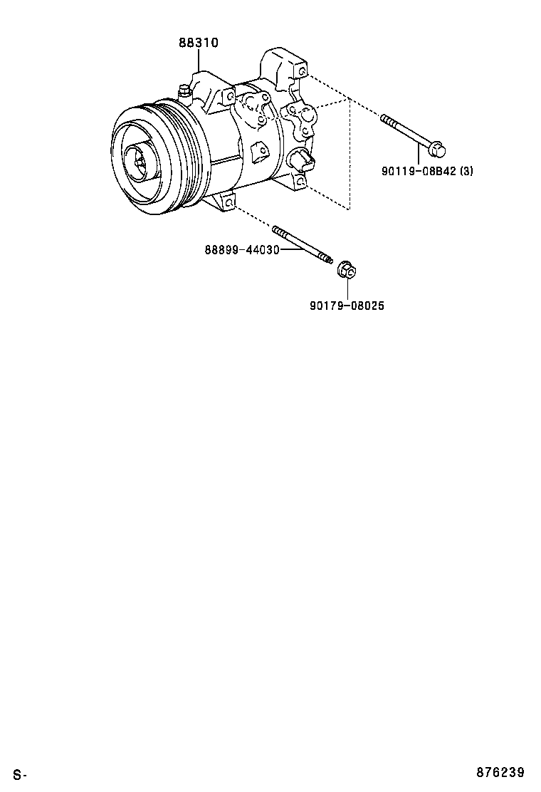  ESTIMA T L |  HEATING AIR CONDITIONING COMPRESSOR