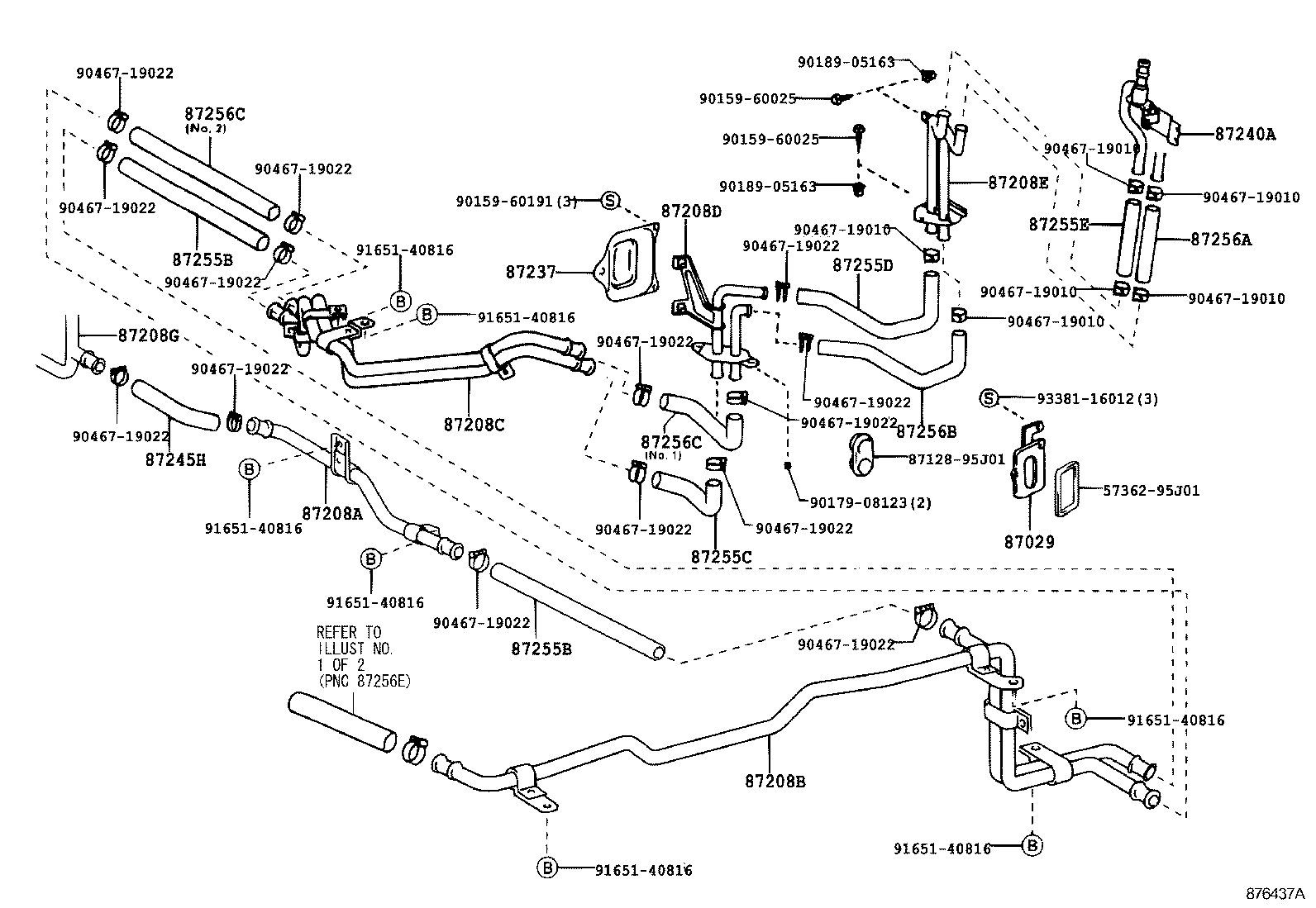  HIACE REGIUSACE |  HEATING AIR CONDITIONING WATER PIPING