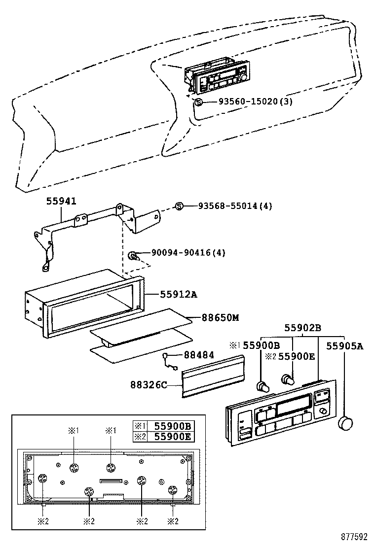  HIACE REGIUSACE |  HEATING AIR CONDITIONING CONTROL AIR DUCT