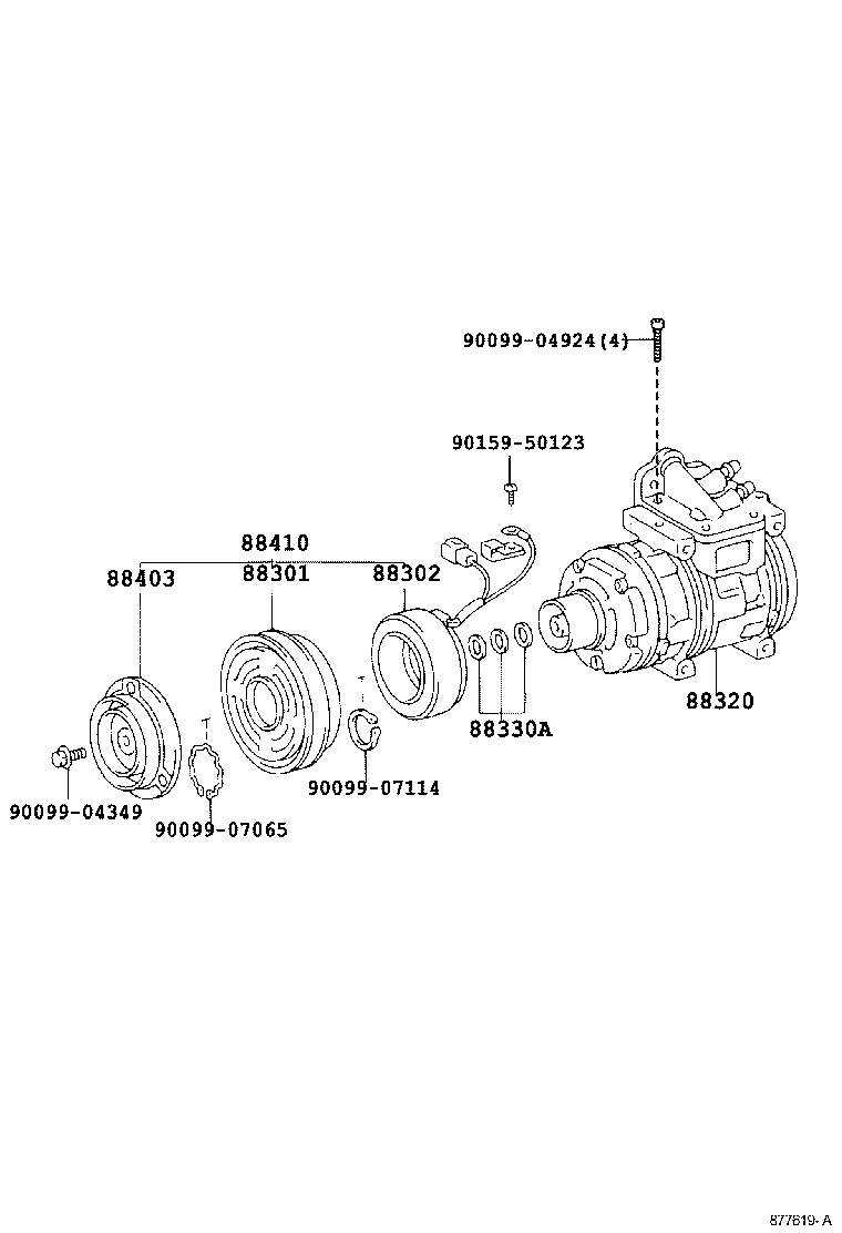  LAND CRUISER S T H T |  HEATING AIR CONDITIONING COMPRESSOR