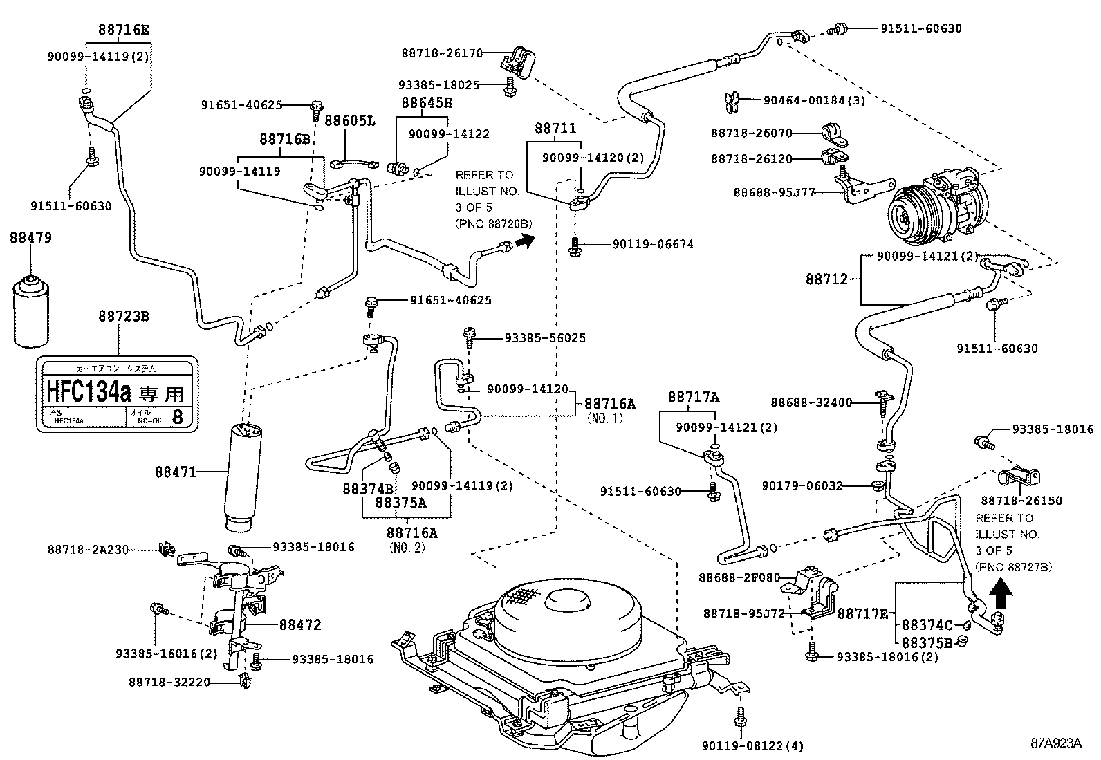  HIACE REGIUSACE |  HEATING AIR CONDITIONING COOLER PIPING