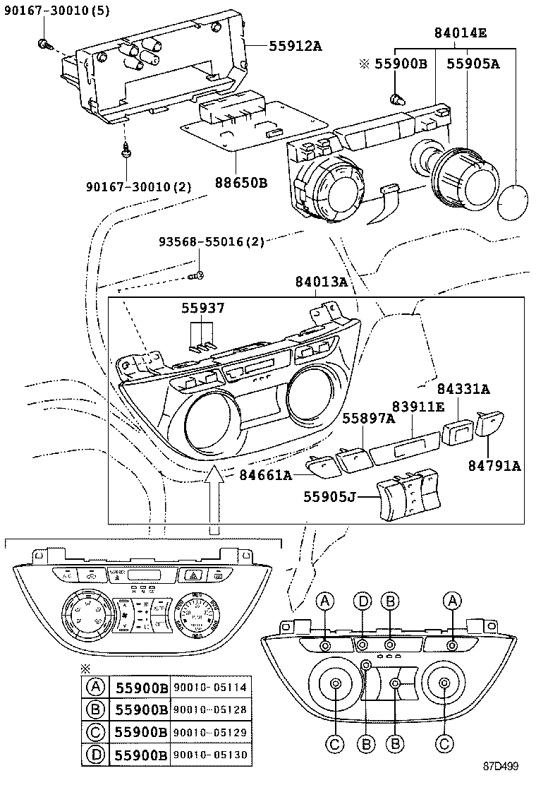  RAV4 J L |  HEATING AIR CONDITIONING CONTROL AIR DUCT