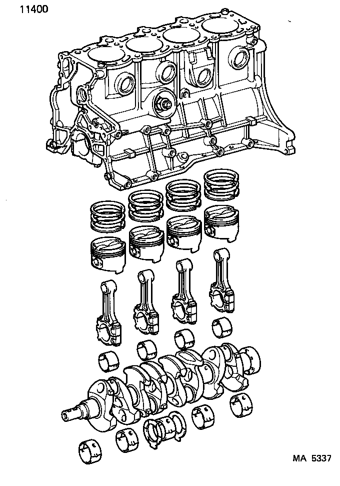  CORONA EXIV |  SHORT BLOCK ASSEMBLY