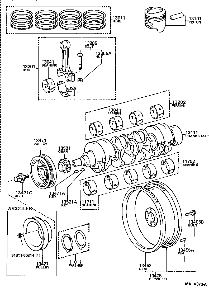  CROWN |  CRANKSHAFT PISTON