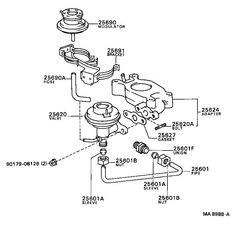  DYNA 150 TOYOACE G15 |  EXHAUST GAS RECIRCULATION SYSTEM