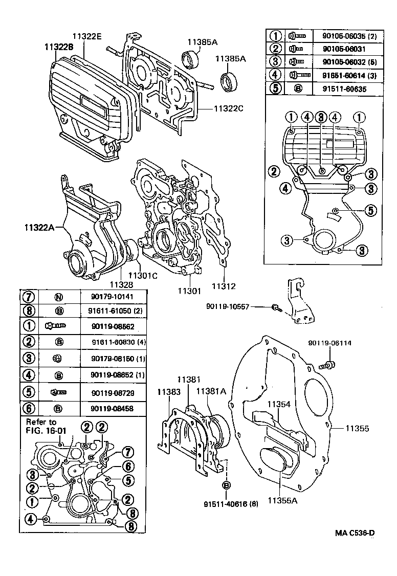  CROWN |  TIMING GEAR COVER REAR END PLATE