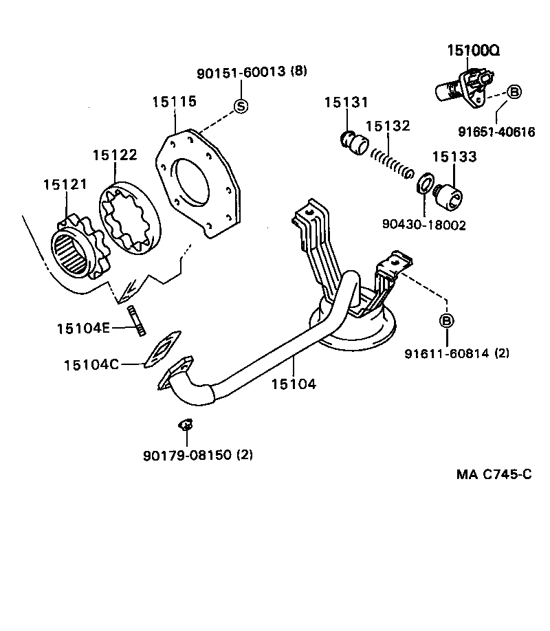  LAND CRUISER S T H T |  ENGINE OIL PUMP