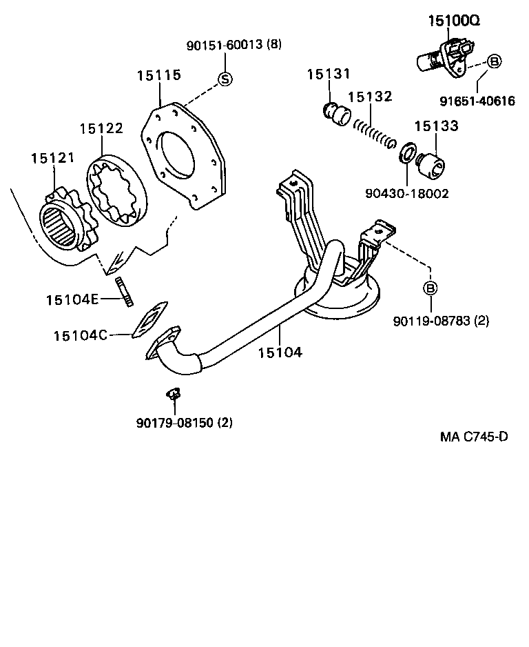  CROWN |  ENGINE OIL PUMP