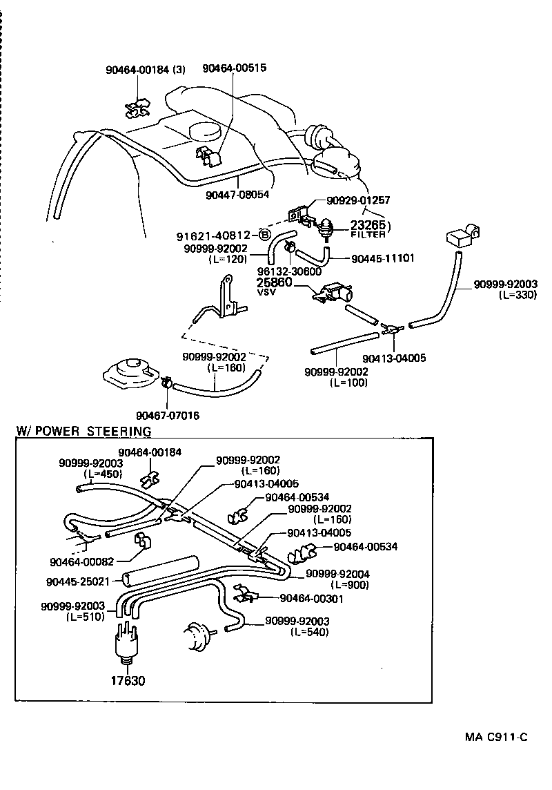  HIACE REGIUSACE |  VACUUM PIPING