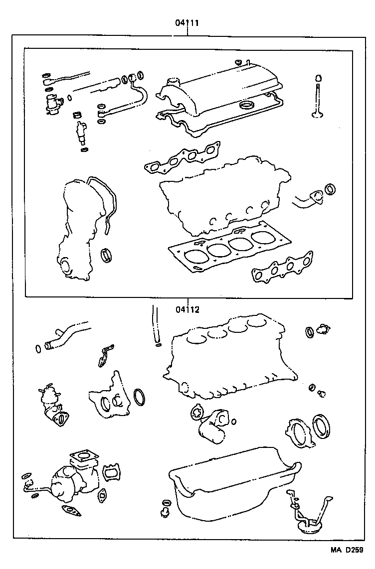  STARLET |  ENGINE OVERHAUL GASKET KIT