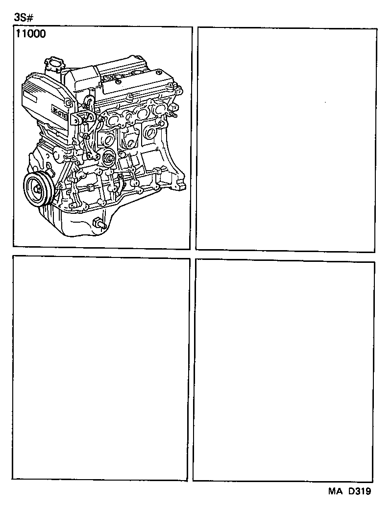  MR2 |  PARTIAL ENGINE ASSEMBLY