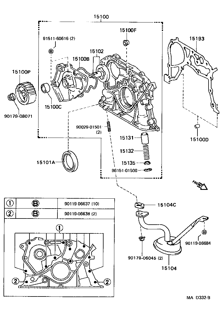  MR2 |  ENGINE OIL PUMP