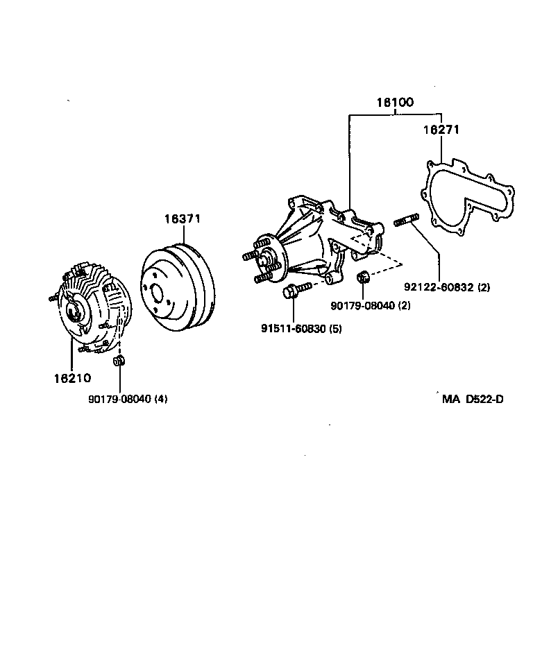  LAND CRUISER S T H T |  WATER PUMP