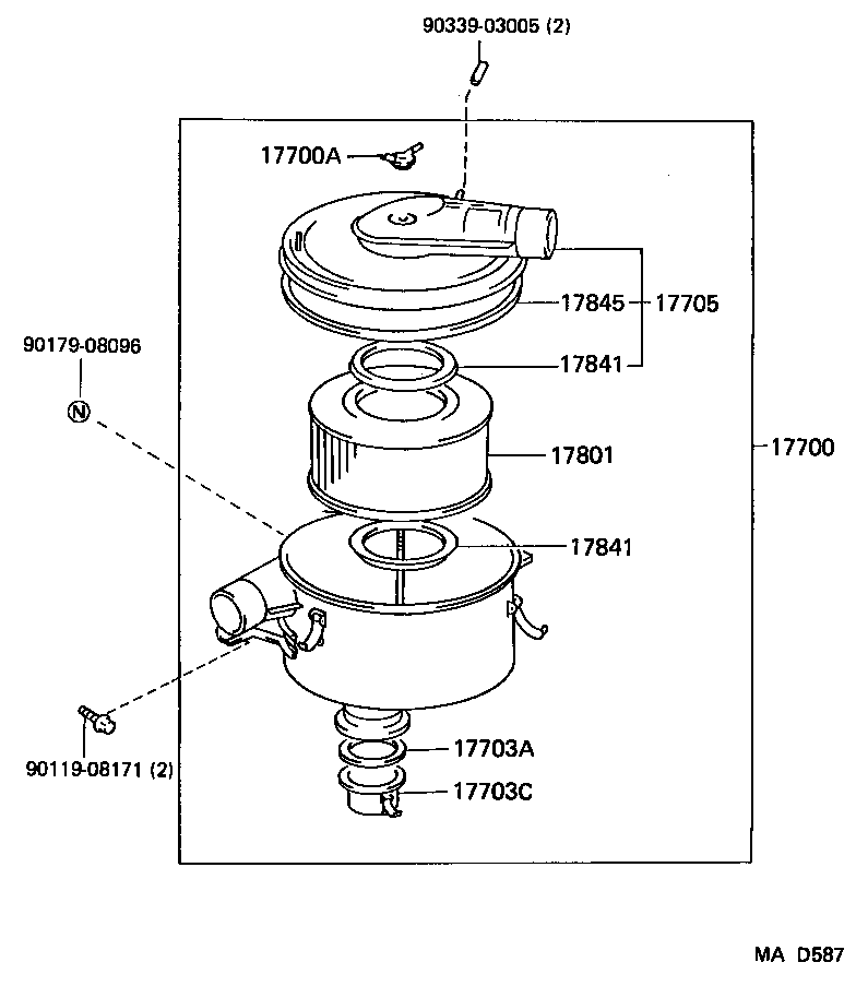  LAND CRUISER S T H T |  AIR CLEANER