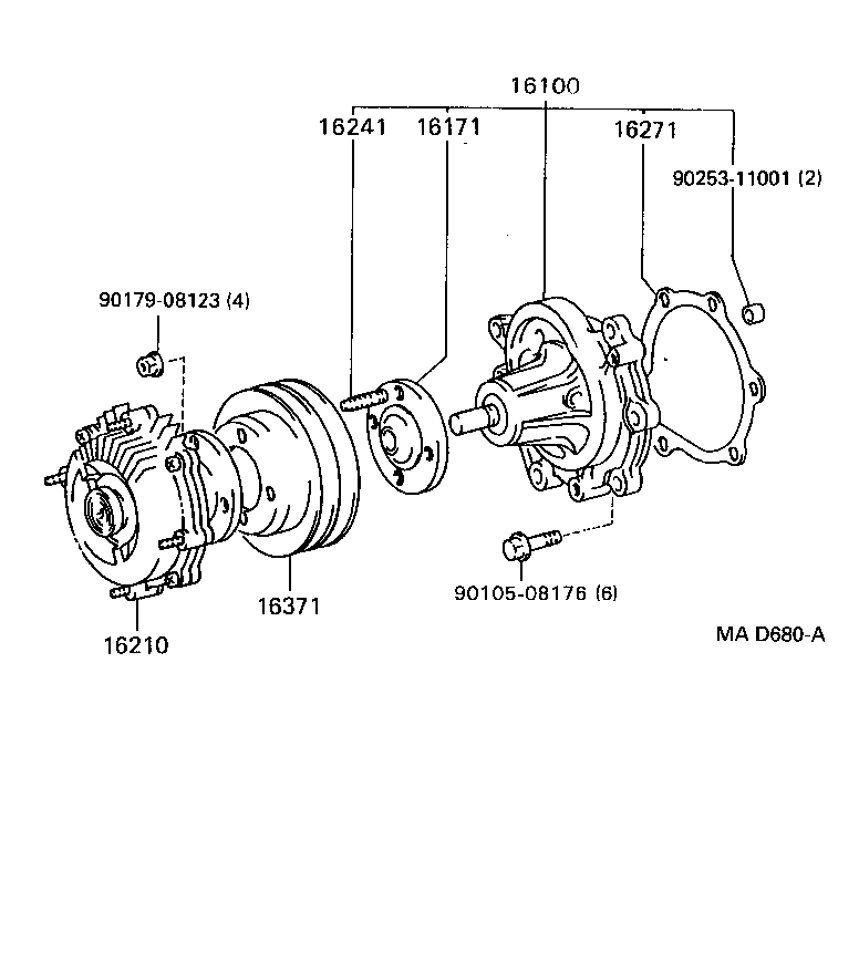  LAND CRUISER S T H T |  WATER PUMP