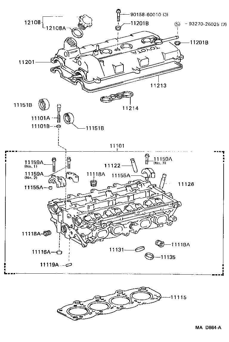  MR2 |  CYLINDER HEAD