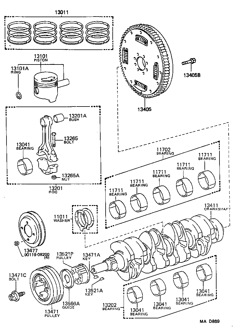  LAND CRUISER S T H T |  CRANKSHAFT PISTON