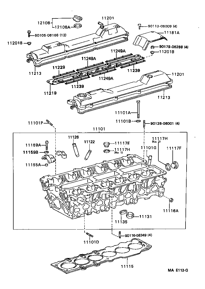  CROWN CROWN MAJESTA |  CYLINDER HEAD