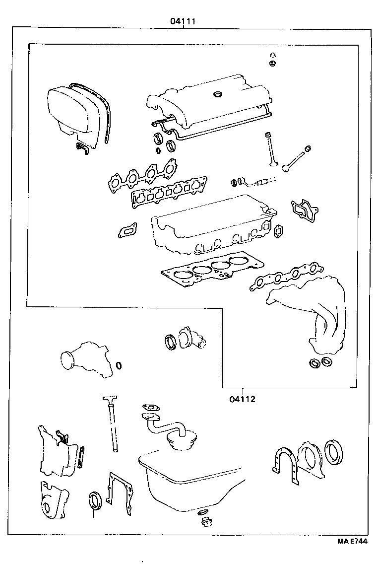  LVN CRE TRN MRN |  ENGINE OVERHAUL GASKET KIT