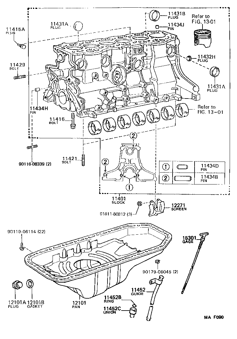  CROWN |  CYLINDER BLOCK