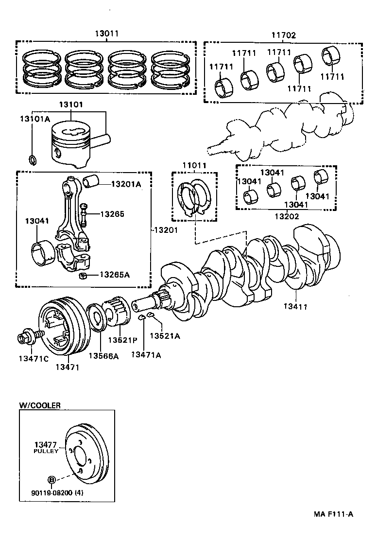  CROWN |  CRANKSHAFT PISTON