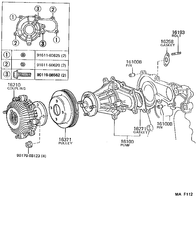  CROWN |  WATER PUMP