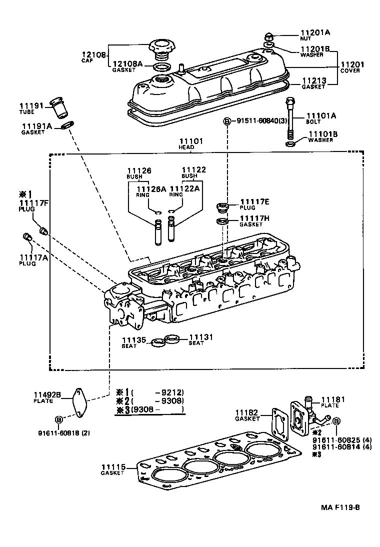  CROWN |  CYLINDER HEAD