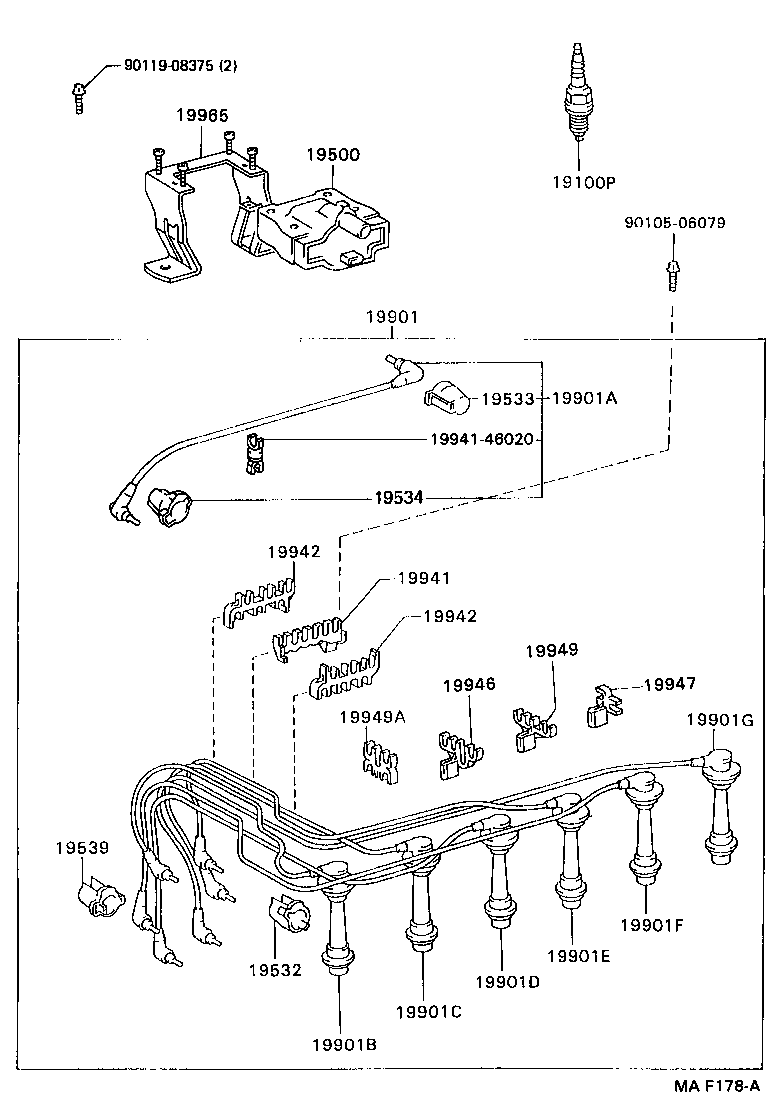  CROWN |  IGNITION COIL SPARK PLUG