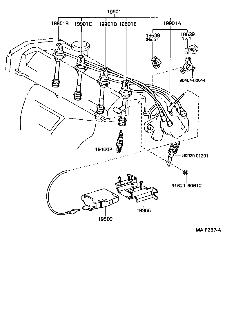  MR2 |  IGNITION COIL SPARK PLUG