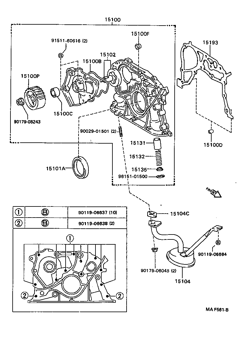  CALDINA |  ENGINE OIL PUMP