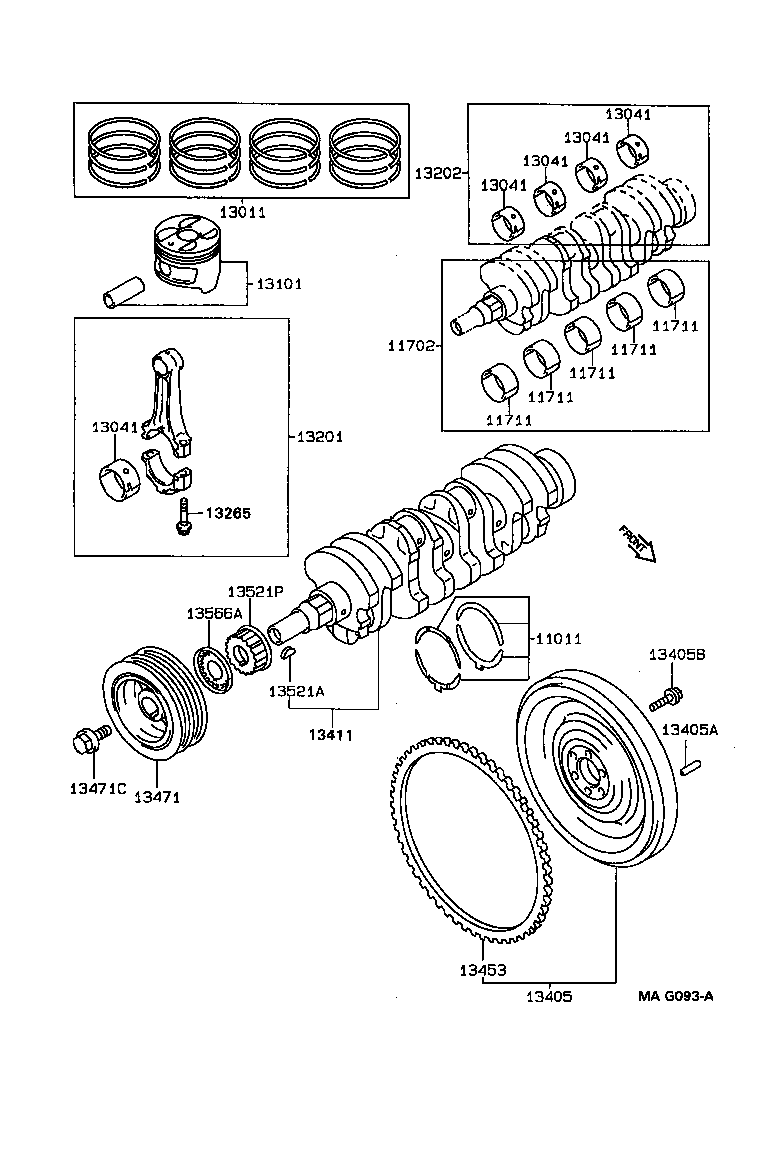  CALDINA |  CRANKSHAFT PISTON