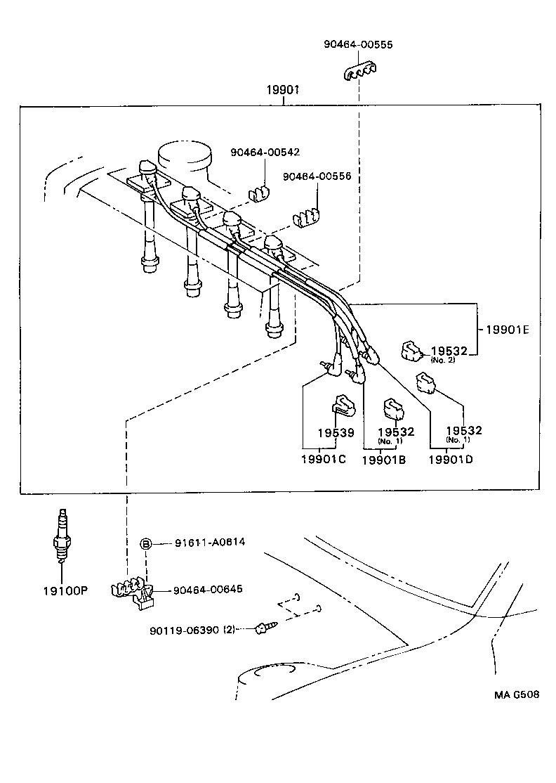  CALDINA |  IGNITION COIL SPARK PLUG