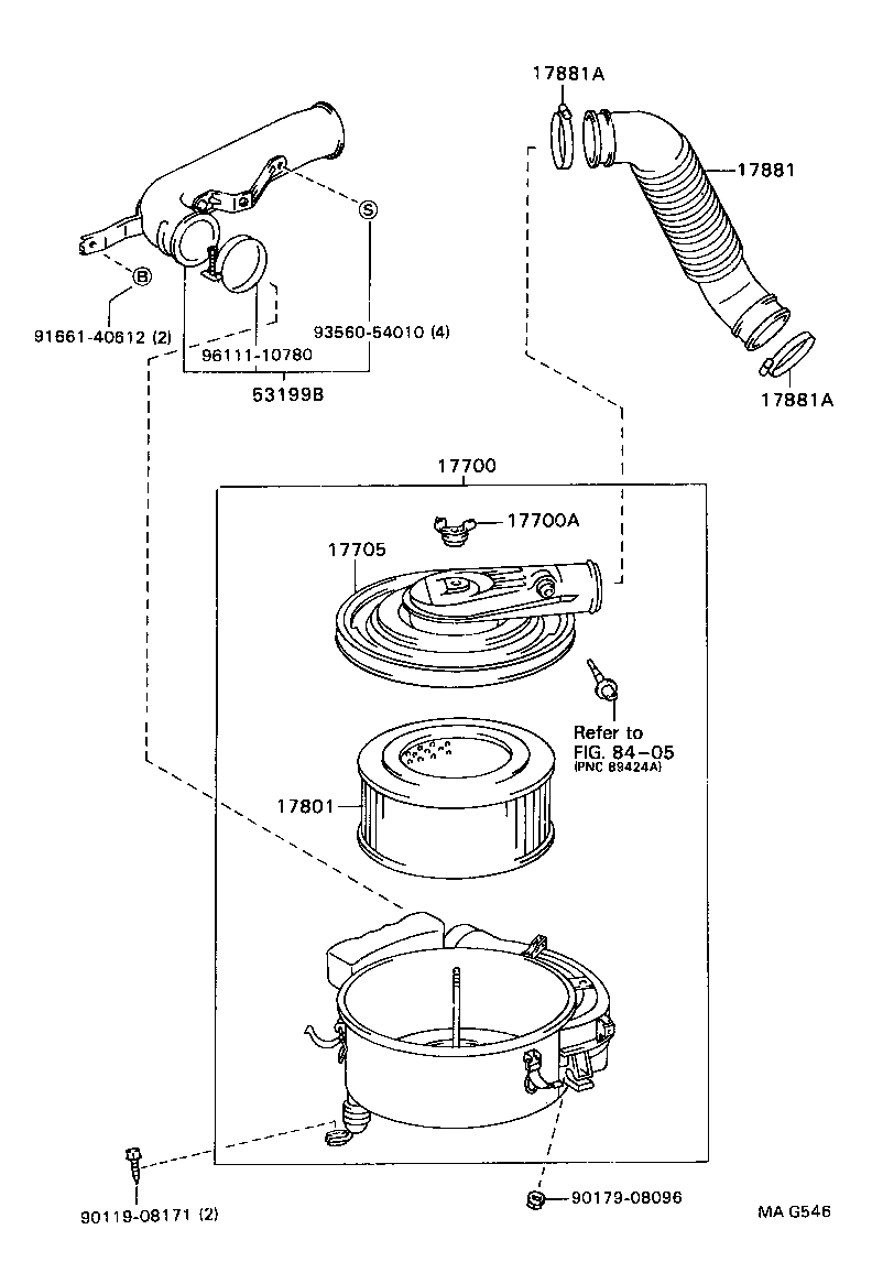  LAND CRUISER S T H T |  AIR CLEANER