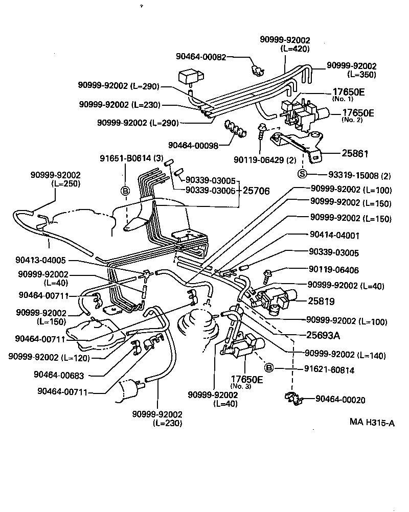  CAMRY VISTA |  VACUUM PIPING