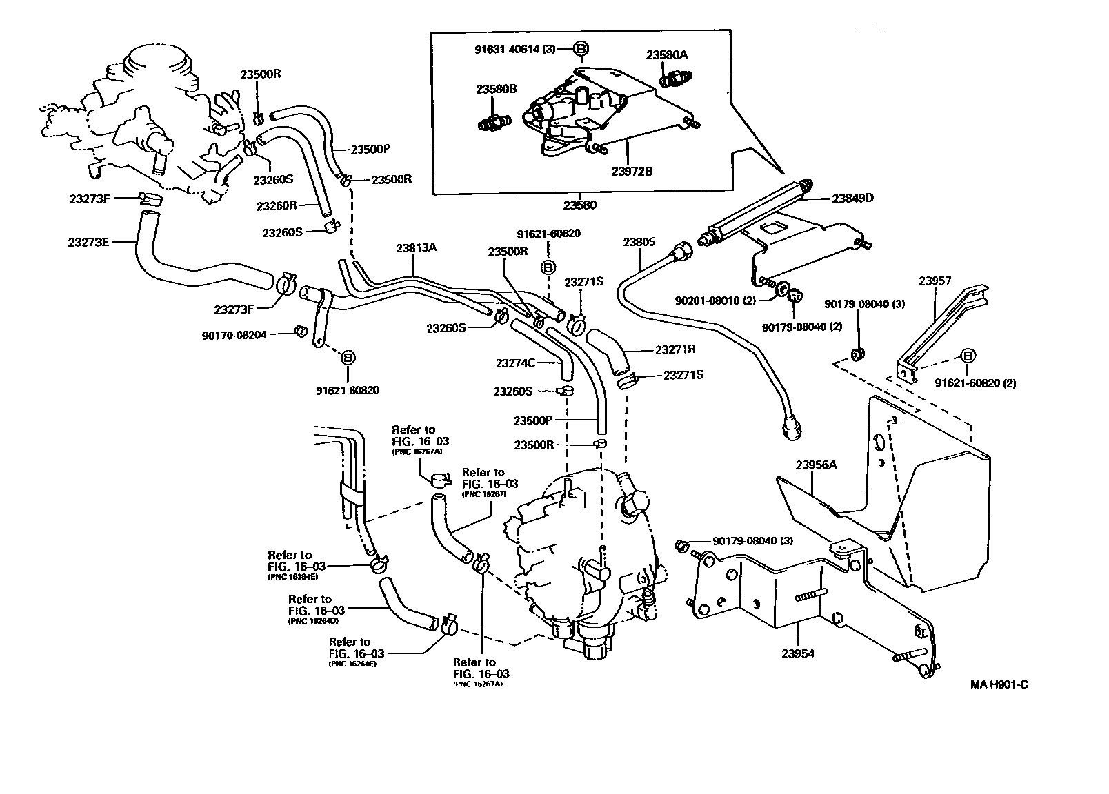  DYNA 200 TOYOACE G25 |  LPG CARBURETOR FUEL PIPE