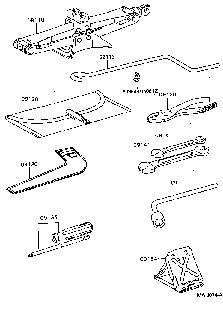  COROLLA |  STANDARD TOOL