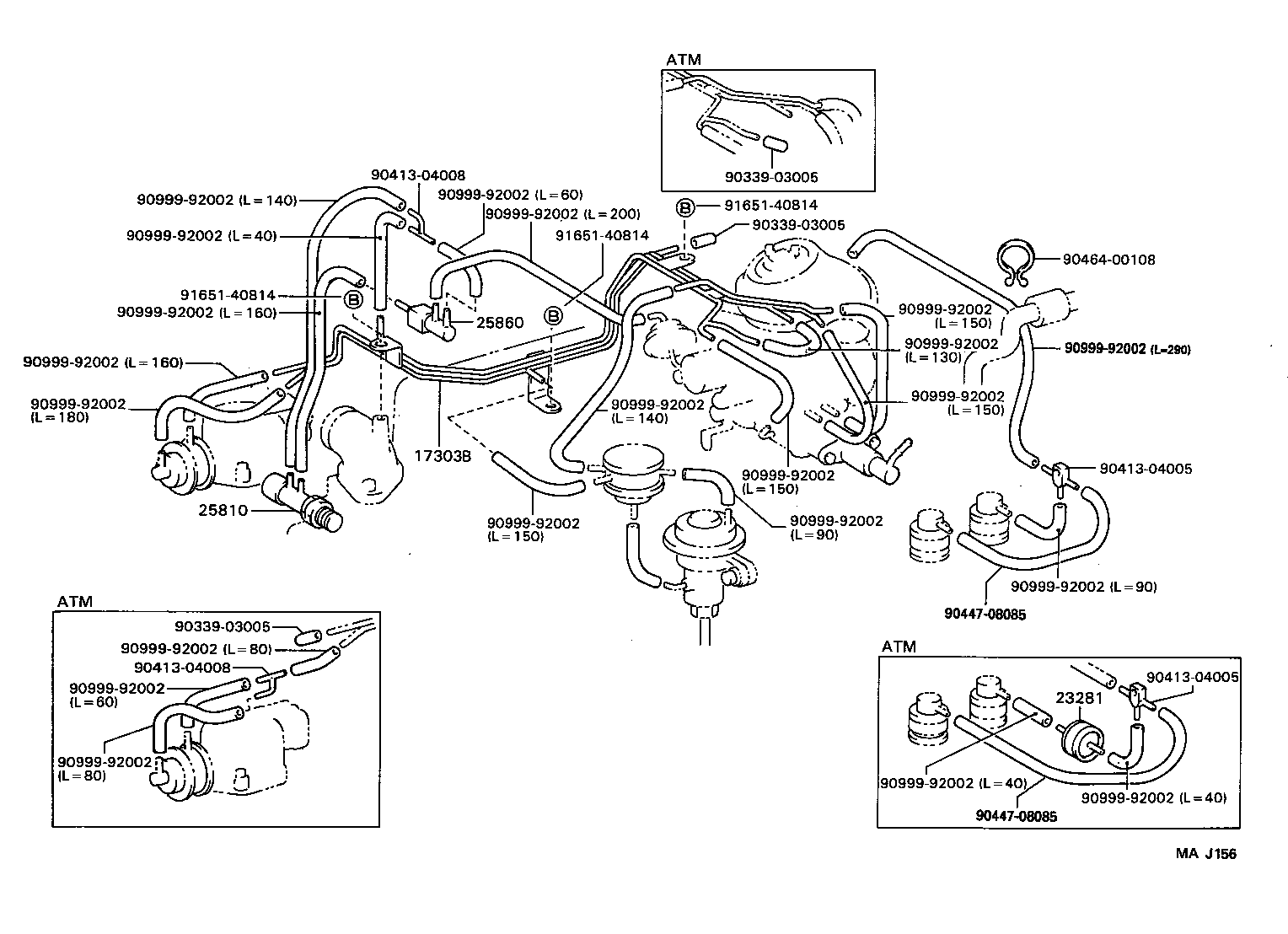  DYNA 150 TOYOACE G15 |  VACUUM PIPING