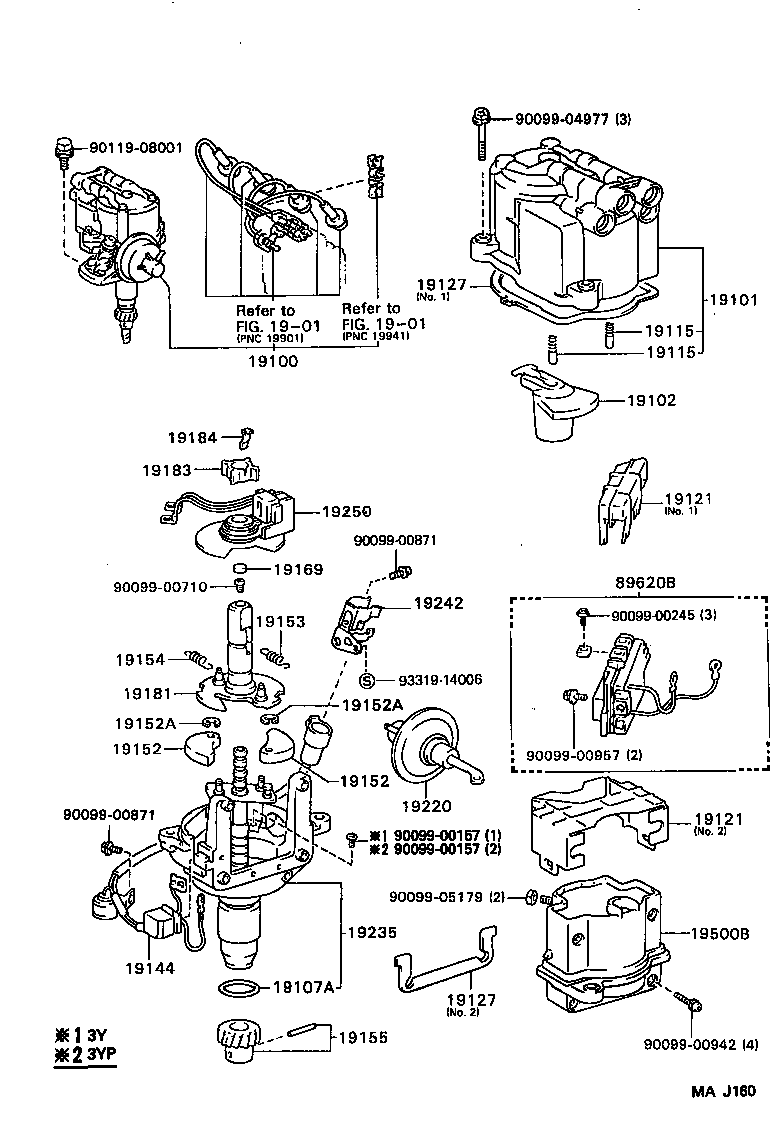  DYNA 150 TOYOACE G15 |  DISTRIBUTOR