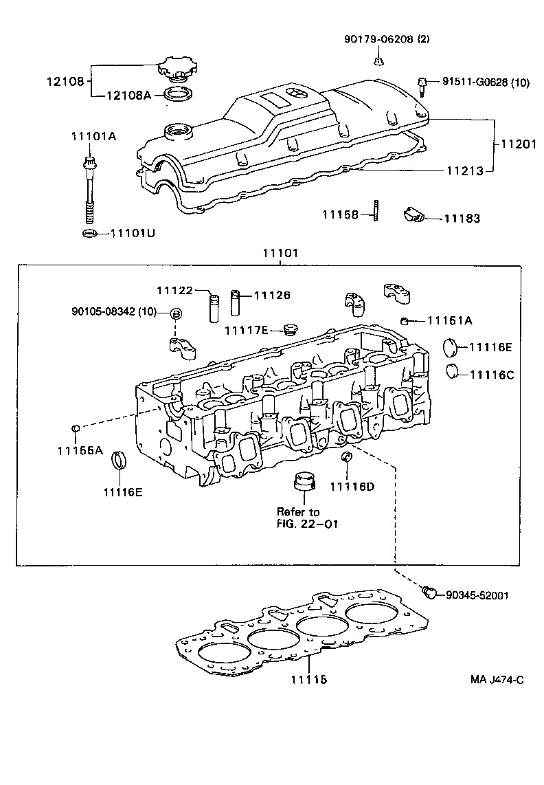  REGIUS TOURING HIACE |  CYLINDER HEAD