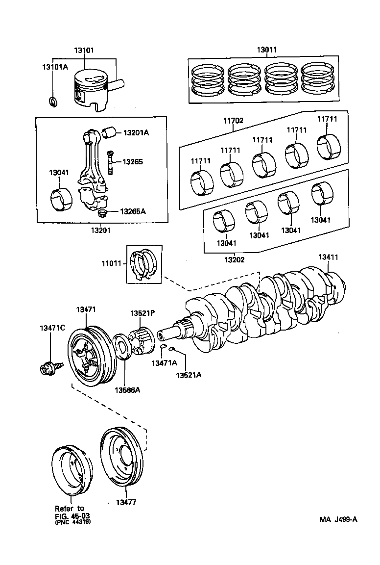  CROWN CROWN MAJESTA |  CRANKSHAFT PISTON