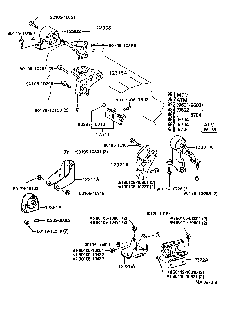  CALDINA |  MOUNTING