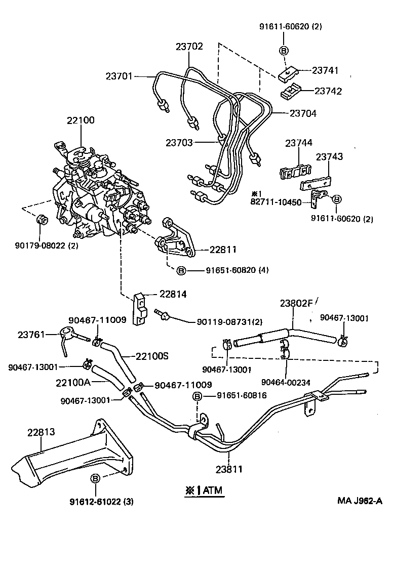  STARLET |  INJECTION PUMP ASSEMBLY