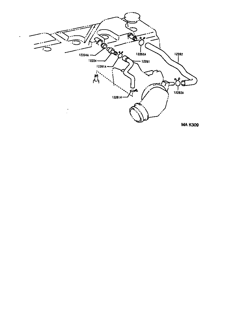  DYNA 200 TOYOACE G25 |  VENTILATION HOSE