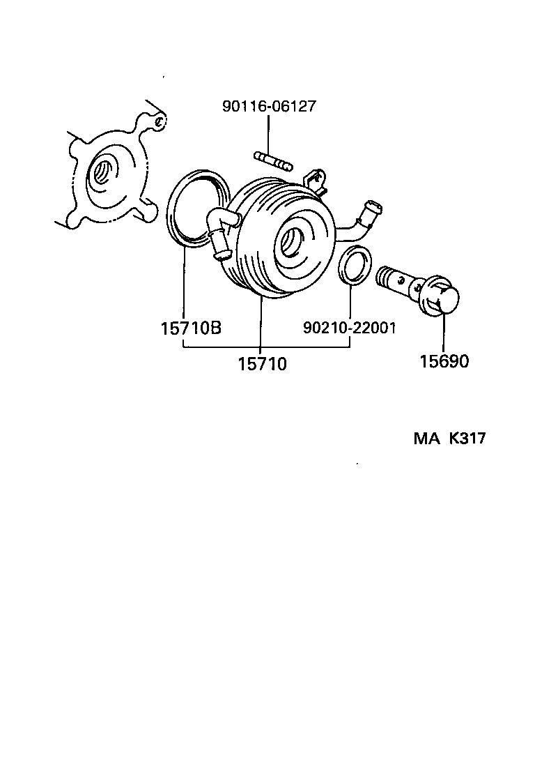  CALDINA |  ENGINE OIL COOLER
