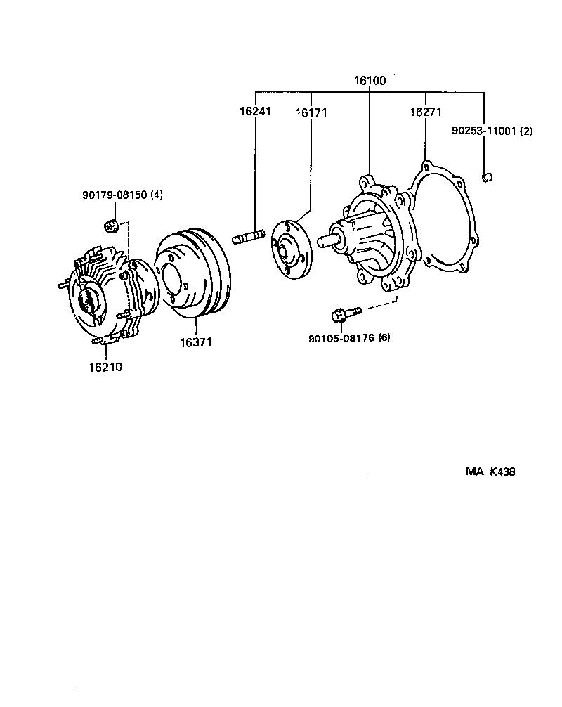  CROWN CROWN MAJESTA |  WATER PUMP