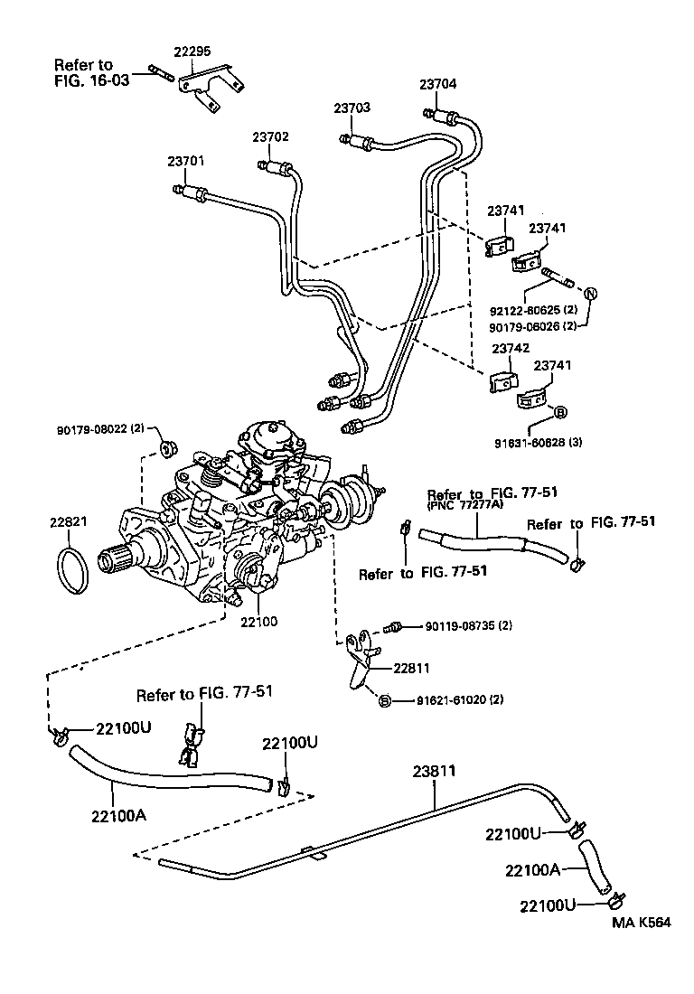  DYNA 200 TOYOACE G25 |  INJECTION PUMP ASSEMBLY