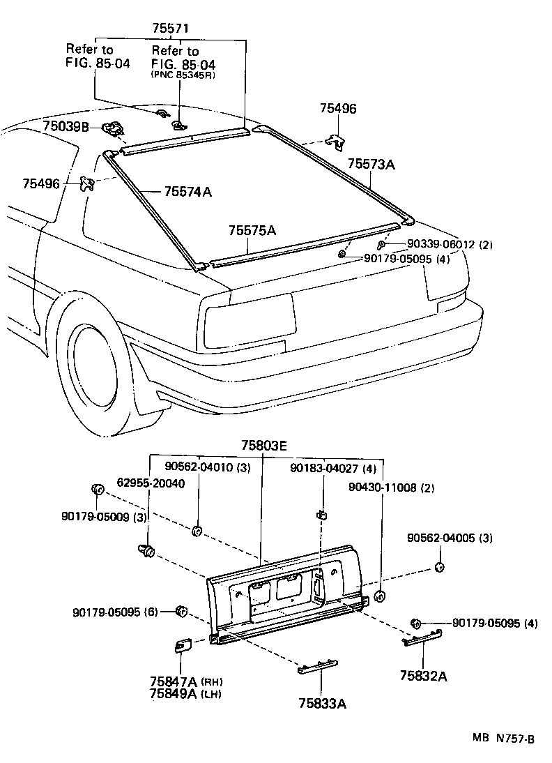  SUPRA |  REAR MOULDING