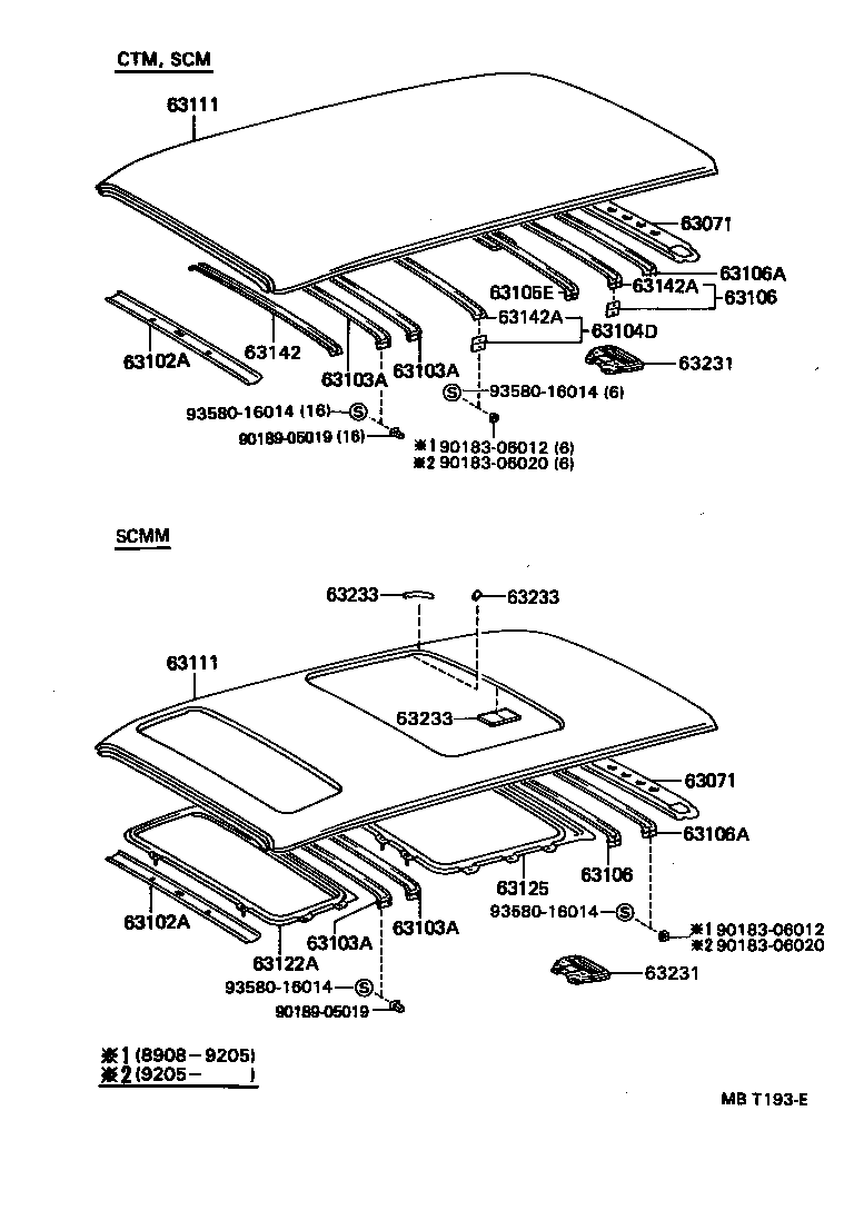  HIACE REGIUSACE |  ROOF PANEL BACK PANEL